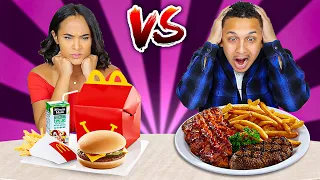 KID VS ADULT FOOD CHALLENGE!