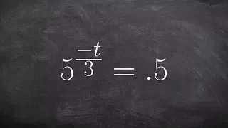 Solving Exponential equations