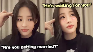 HANNI wants MINJI to decide quickly if she is going to get married because someone is waiting