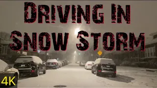 Driving In Snow Storm | Chicago | December 29, 2020