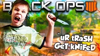 "uR tRaSh, GeT kNiFeD" (Black Ops 4 Funny Moments & Reactions)