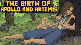 The Birth of Apollo and Artemis: The Battle Against the Terrible Serpent Python - Greek Mythology