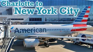 Full Flight: American Airlines A319 Charlotte to New York City (CLT-JFK)