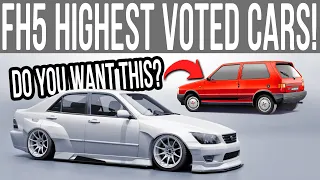 Forza Horizon 5 Highest Voted NEW TO FORZA Cars in 2024!