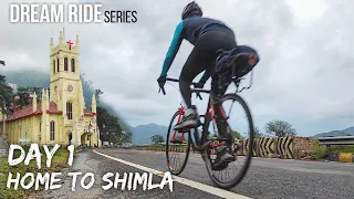 Chandigarh To Shimla Unexpected 150 Km Ride in Hills on Road Bike! | Dream Ride Series 💒