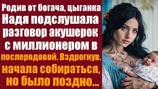 Родив от богача, цыганка Надя случайно подслушала разговор акушерок с миллионером в послеродовой...