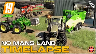 Straw Harvest DLC Machinery & Pallet Hall Palletizer ⭐ FS19 No Man's Land Timelapse