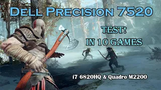 Dell Precision 7520 i7-6820HQ & Quadro M2200 - 10 Games Tested!