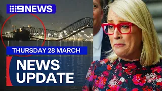 Tragic development in Baltimore bridge; Melbourne lord mayor resigns | 9 News Australia