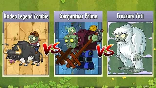 Prime Gargantuar & Yeti Zombie & Rodeo Legend Zombie - PvZ 2 Battlez