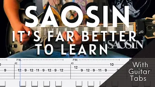 Saosin- It’s Far Better To Learn Cover (Guitar Tabs On Screen)