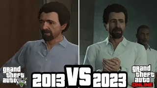 Isiah friedlander 2013 vs 2023 cutscenes in GTA 5 Online