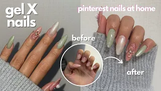 how to do pinterest nails like a PRO | gel x nail tutorial, affordable + easy