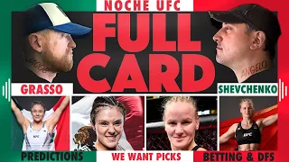 Noche UFC: Grasso vs. Shevchenko 2 FULL CARD Predictions, Bets and DraftKings