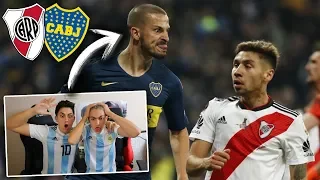 River 3 Boca 1 ¡REACCIONES DE UN HINCHA ESPAÑOL!