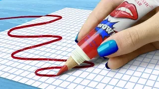 11 DIY Weird School Supplies You Need To Try! 11 School Pranks!