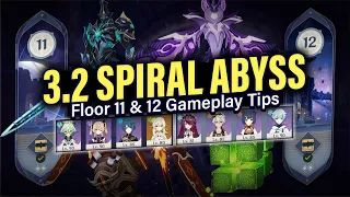 How to BEAT 3.2 SPIRAL ABYSS Floor 11 & 12: Tips, Guide, F2P & 4-Star Teams! | Genshin Impact 3.2