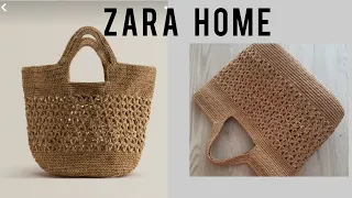 ZARA HOME ÖRGÜ ÇANTA YAPIMI