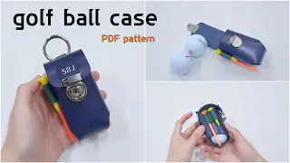 [Leather Craft] 골프공 케이스/ PDF 패턴 / golf ball case