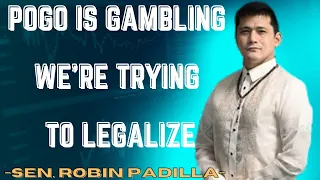 SEN. ROBIN PADILLA POGO IS Gambling we’re TRYING to LEGALIZE⁉️#pogo#robinpadilla #subscribe #new