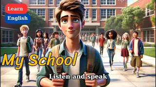 Improve Your English | My School | English Listening Skills |  Speaking Skills Everyday