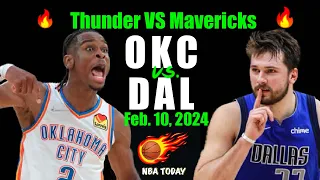 9 Min CRAZY: Mavericks vs Thunder | Feb. 10, 2024 | NBA TODAY Highlights