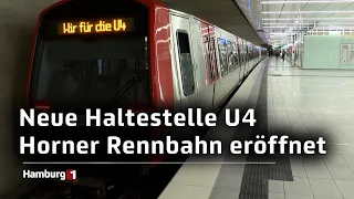 Verlängerung der U4: Neue Haltestelle Horner Rennbahn eröffnet