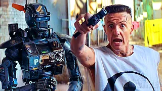 Enseñando a un robot a disparar con Ninja | Chappie | Clip en Español