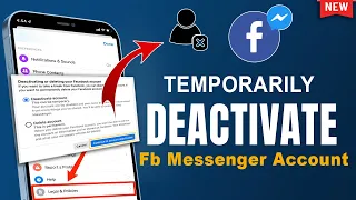 How To Temporarily Deactivate Facebook Messenger Account 2024