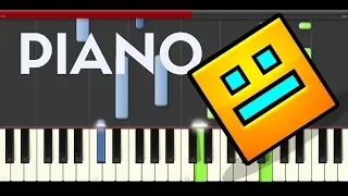 Geometry Dash Xstep  level 10 piano midi tutorial sheet partitura cover