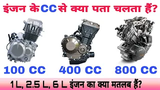 Engine Capacity (CC) | इंजन के CC से क्या पता चलता हैं? | इंजन के Litre से क्या पता चलता हैं?