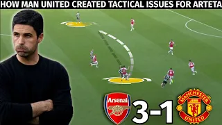 Why Arteta’s 3-2-5/4-1-5 Experienced Issues Against Ten Hag’s Tactics | Tactical Analysis