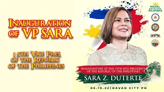Inauguration of VP SARA DUTERTE