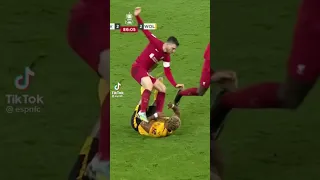 Andy Robertson stamps on Adama Traore