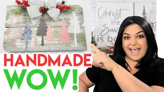 🎄 4 Upcycled Farmhouse CHRISTMAS Decor You MUST Try This Year!