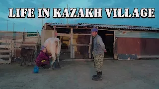 Country where people eat horse meat | Simple life in kazakh village