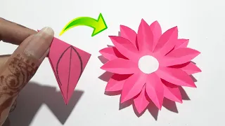 Easy Paper Flower Making Idea | How To Make Paper Flower | Beautiful Paper Flower Making Idea