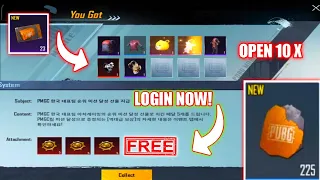 LOGIN NOW FREE DONKATSU MEDALS 😍 & OPENING 20+ CLASSIC CRATE - PUBG Mobile Korea