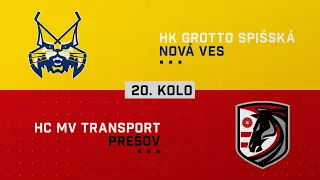 20.kolo HK GROTTO Spišská Nová Ves - HC MV Transport Prešov HIGHLIGHTS