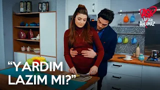 Murat, Hayat'a belinden sarılarak yardım etti! | Aşk Laftan Anlamaz