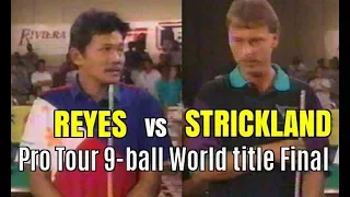 EFREN REYES age 39 vs STRICKLAND age 33 (powerful stroke)