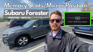 Subaru Forester Memory Seats Using Facial Recognition