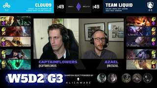 Cloud 9 vs Team Liquid | Week 5 Day 2 S11 LCS Spring 2021 | C9 vs TL W5D2