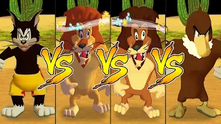 Tom and Jerry in War of the Whiskers Butch Vs Lion Vs Lion Vs Eagle (Master Difficulty)