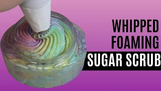 How to make RAINBOW Whipped Foaming Body Scrubs