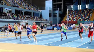 60m Men, Final, Balkan Indoor U20 Championships 2020, Istanbul TUR