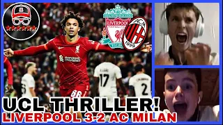 LIVERPOOL 3-2 AC MILAN WATCHALONG HIGHLIGHTS | CRAZY NIGHT AT ANFIELD | FT: THEO WOODS LFC #LFC