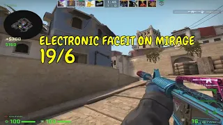 electronic PLAYS FACEIT MIRAGE (electronic POV)