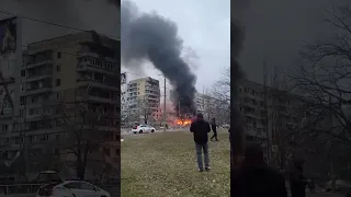 Дніпро - наслідки ракетної атаки русні. Житловий будинок зруйновано