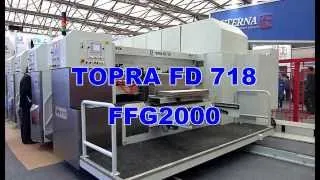 Dong Fang TOPRA FD 718 Quick Set Flexo Folder Gluer Casemaker